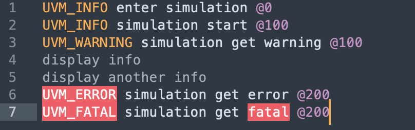 simulation log demo